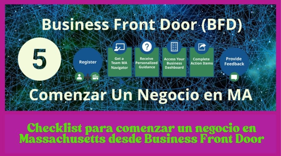 Checklist para comenzar un negocio en Massachusetts desde Business Front Door